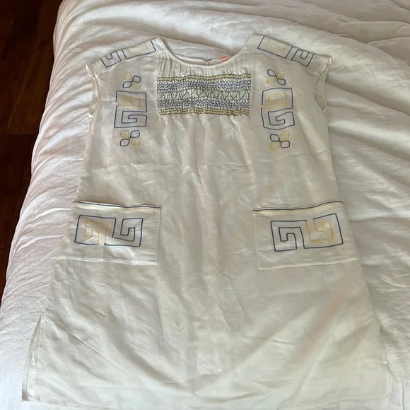 Tory Burch | Dresses | Tory Burch Embroidered Linen Dress | Poshmark